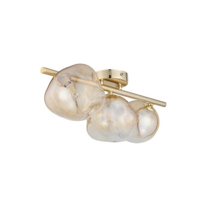 Brilagi - Griestu lustrs VULCANO 3xG9/8W/230V zeltains/dūmakaini bēšs