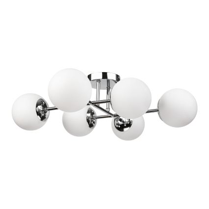 Brilagi - Griestu piestiprināmais lustrs MALONY 6xE14/20W/230V spīdīgs hroms