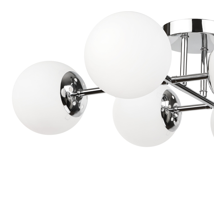 Brilagi - Griestu piestiprināmais lustrs MALONY 6xE14/20W/230V spīdīgs hroms