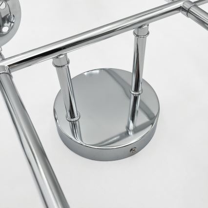 Brilagi - Griestu piestiprināmais lustrs MALONY 6xE14/20W/230V spīdīgs hroms