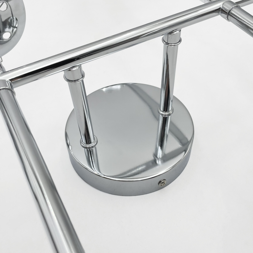 Brilagi - Griestu piestiprināmais lustrs MALONY 6xE14/20W/230V spīdīgs hroms