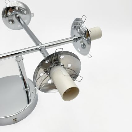 Brilagi - Griestu piestiprināmais lustrs MALONY 6xE14/20W/230V spīdīgs hroms