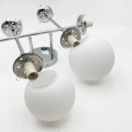 Brilagi - Griestu piestiprināmais lustrs MALONY 6xE14/20W/230V spīdīgs hroms