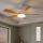 Brilagi - griestu ventilators ar regulējamu LED apgaismojumu 34W/230V 3000–6500K Ø 132 cm balta/brūna + tālvadības pults