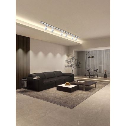 Brilagi - HUSKY sliedes sistēmas virzāmais gaismeklis 6xGU10/10W/230V, balts