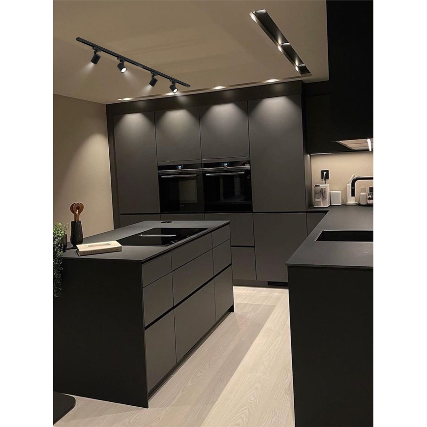 Brilagi - HUSKY sliežu sistēmas virziena gaismeklis 4xGU10/10W/230V, melns