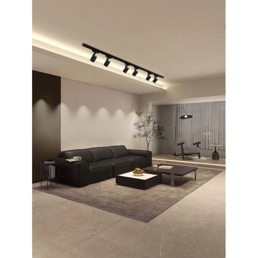 Brilagi - HUSKY sliežu sistēmas virziena gaismeklis 6xGU10/10W/230V melns