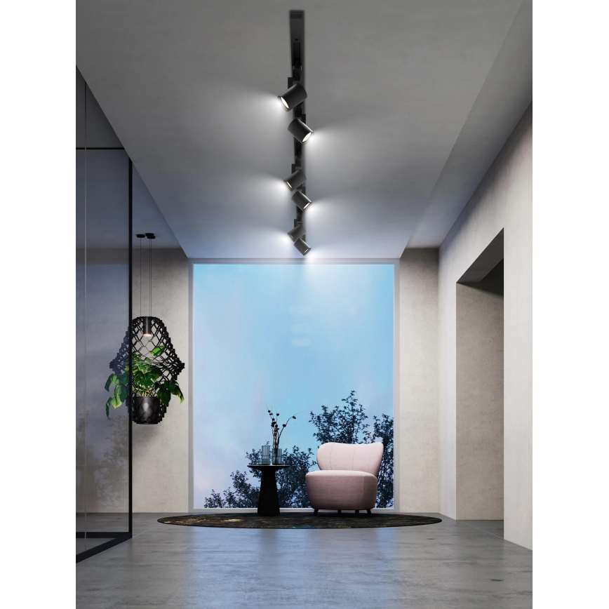 Brilagi - HUSKY sliežu sistēmas virziena gaismeklis 6xGU10/10W/230V melns