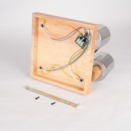 Brilagi - HYGGE virziena lampa 4xE14/15W/230V koka/dūmakaina