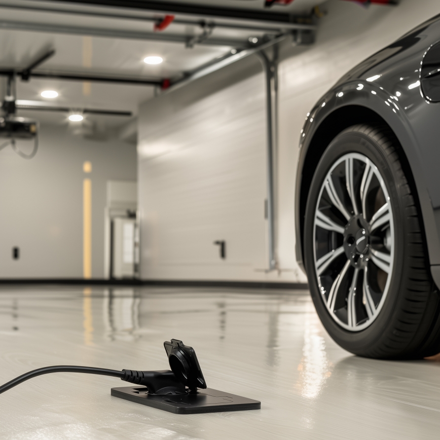 Brilagi - iebūvējama āra grīdas dubultkontaktligzda IP55, melna, taisnstūra