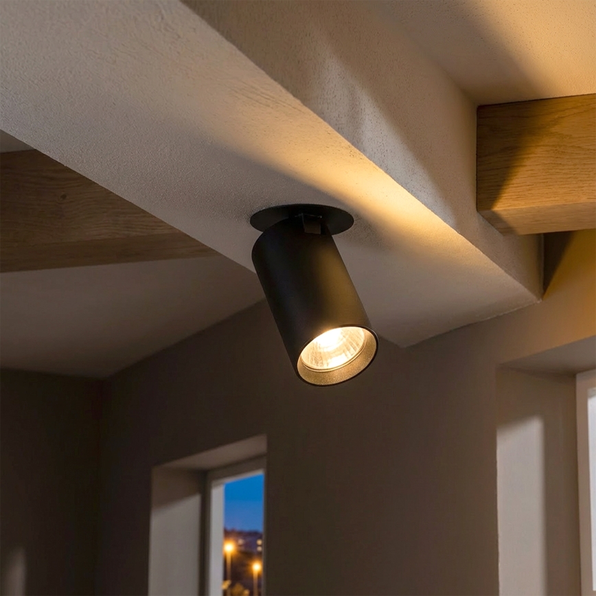 Brilagi - Iebūvējamais griestu gaismeklis SELE 1xGU10/30W/230V melns