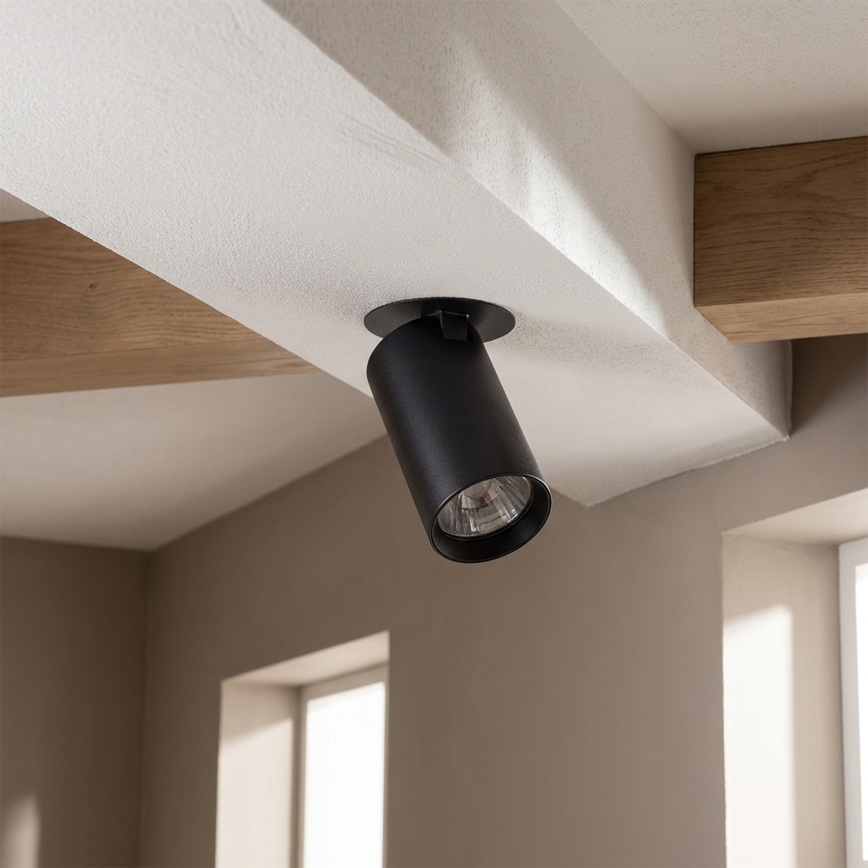 Brilagi - Iebūvējamais griestu gaismeklis SELE 1xGU10/30W/230V melns