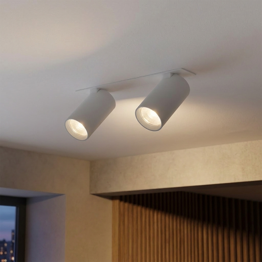 Brilagi - iebūvējamais griestu gaismeklis SELE 2xGU10/30W/230V balts
