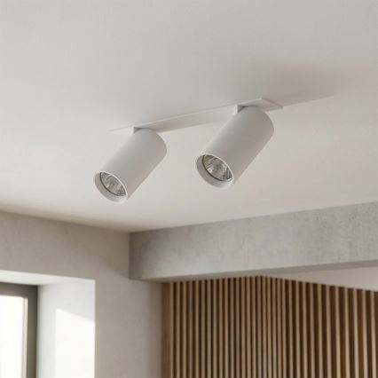 Brilagi - iebūvējamais griestu gaismeklis SELE 2xGU10/30W/230V balts