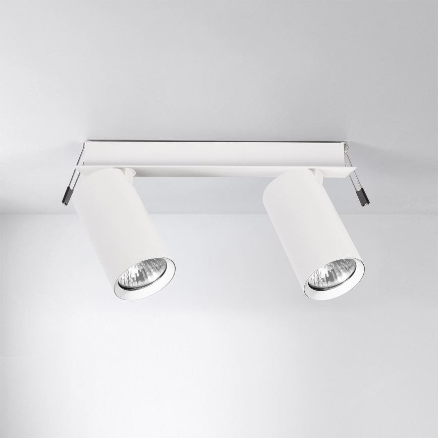 Brilagi - iebūvējamais griestu gaismeklis SELE 2xGU10/30W/230V balts