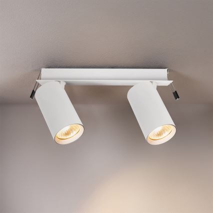 Brilagi - iebūvējamais griestu gaismeklis SELE 2xGU10/30W/230V balts