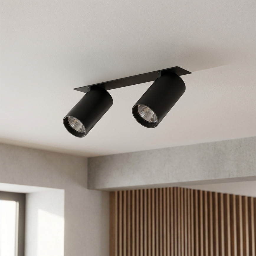 Brilagi - Iebūvējamais griestu gaismeklis SELE 2xGU10/30W/230V melns