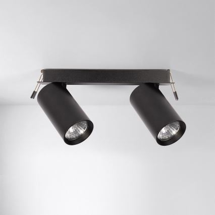 Brilagi - Iebūvējamais griestu gaismeklis SELE 2xGU10/30W/230V melns