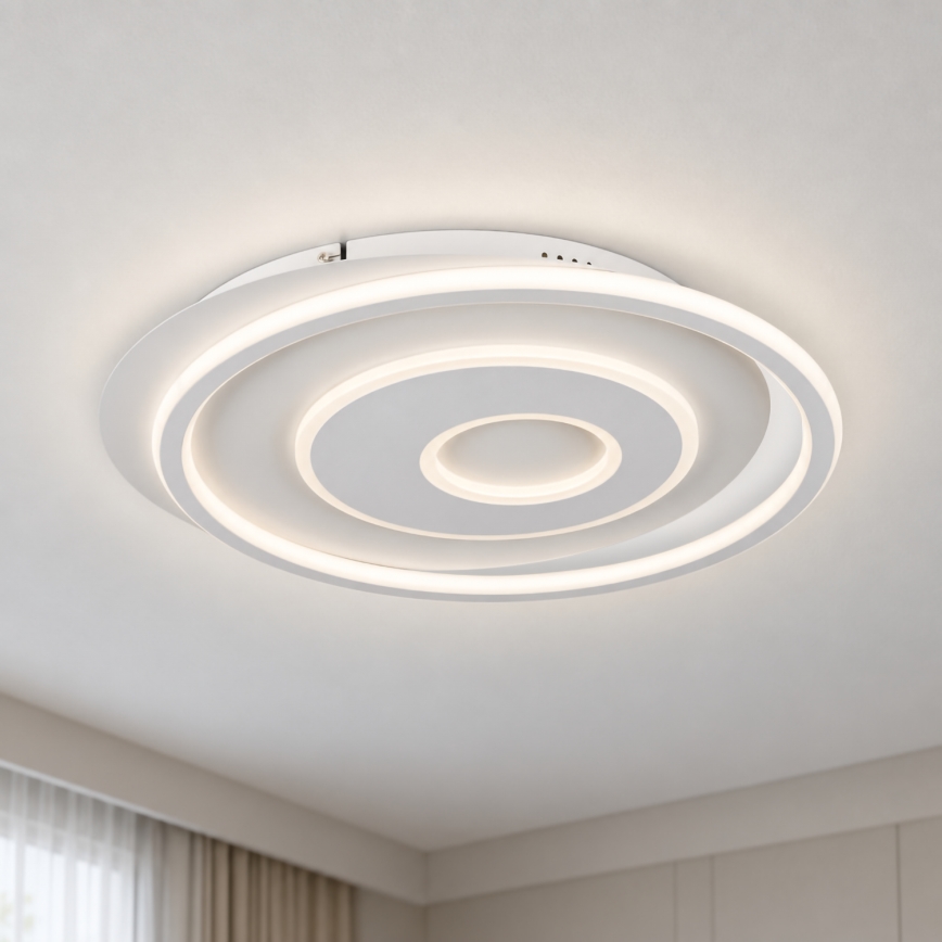 BRILAGI - LED dimmējams griestu gaismeklis IRIS LED/83W/230V 3000-6000K 46x50 cm balts + tālvadības pults