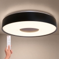 Brilagi - JAMIS LED griestu gaismeklis ar regulējamu spilgtumu LED/48W/230V 3000-6500K Ø 39 cm melns + tālvadības pults