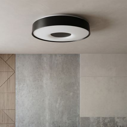 Brilagi - JAMIS LED griestu gaismeklis ar regulējamu spilgtumu LED/48W/230V 3000-6500K Ø 39 cm melns + tālvadības pults