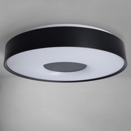 Brilagi - JAMIS LED griestu gaismeklis ar regulējamu spilgtumu LED/48W/230V 3000-6500K Ø 39 cm melns + tālvadības pults