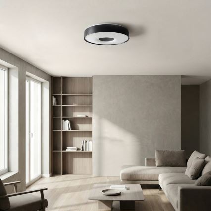Brilagi - JAMIS LED griestu gaismeklis ar regulējamu spilgtumu LED/48W/230V 3000-6500K Ø 39 cm melns + tālvadības pults