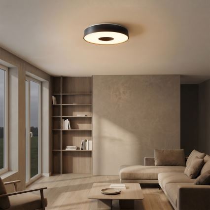 Brilagi - JAMIS LED griestu gaismeklis ar regulējamu spilgtumu LED/48W/230V 3000-6500K Ø 39 cm melns + tālvadības pults