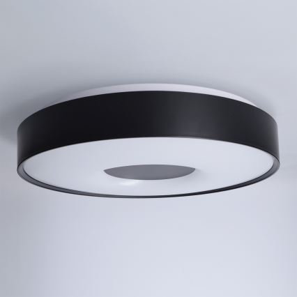 Brilagi - JAMIS LED griestu gaismeklis ar regulējamu spilgtumu LED/48W/230V 3000-6500K Ø 39 cm melns + tālvadības pults