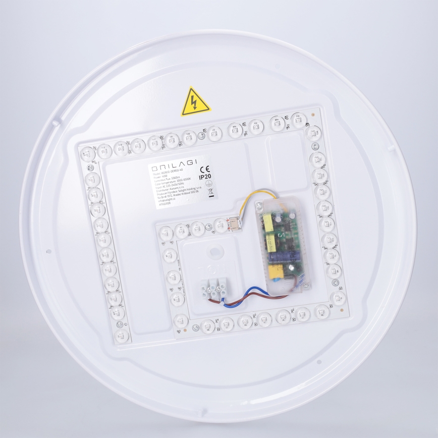 Brilagi - JAMIS LED griestu gaismeklis ar regulējamu spilgtumu LED/48W/230V 3000-6500K Ø 39 cm melns + tālvadības pults