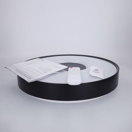 Brilagi - JAMIS LED griestu gaismeklis ar regulējamu spilgtumu LED/48W/230V 3000-6500K Ø 39 cm melns + tālvadības pults