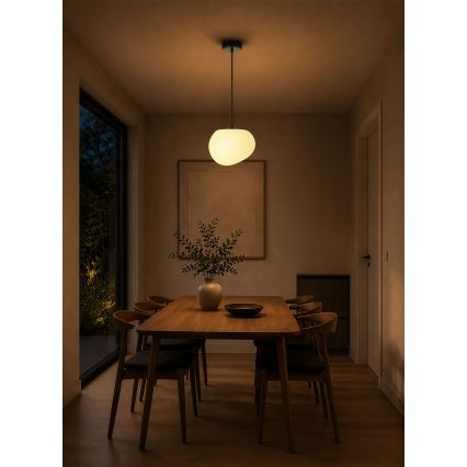 BRILAGI - Karājamā lampa ar vadu PEBBLES 1xE27/40W/230V Ø 20 cm melna