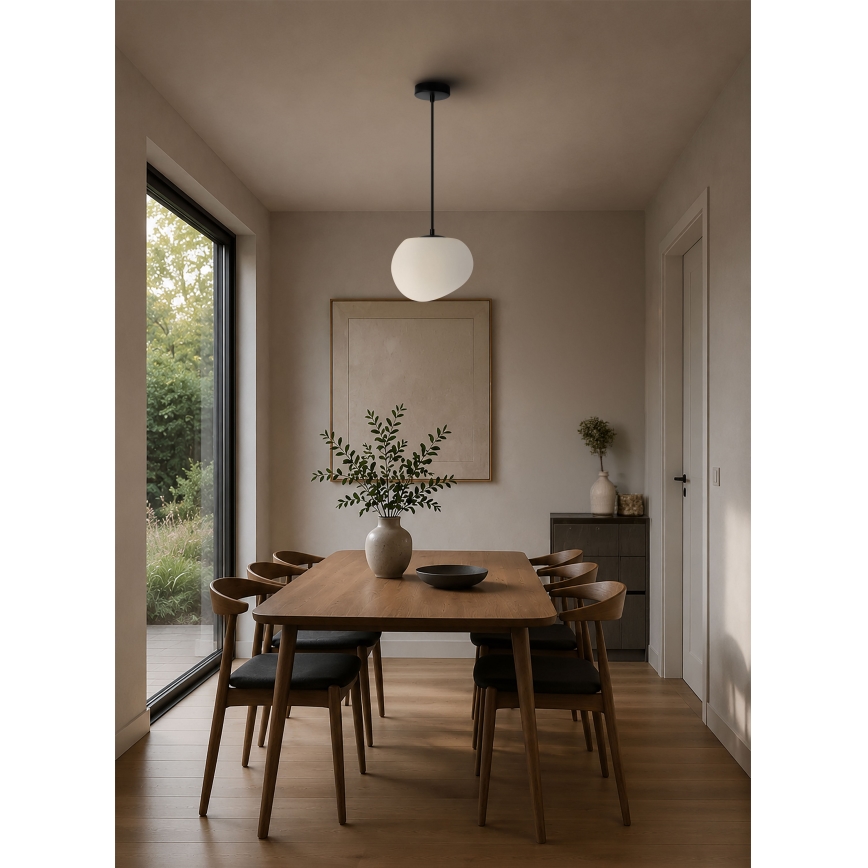 BRILAGI - Karājamā lampa ar vadu PEBBLES 1xE27/40W/230V Ø 20 cm melna