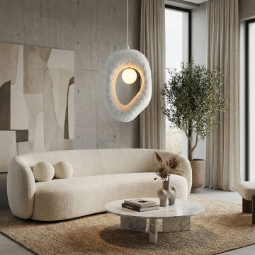 Brilagi - Karājamā lustra uz troses WABI SABI 1xG9/8W/230V balta