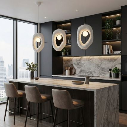 Brilagi - Karājamā lustra uz troses WABI SABI 1xG9/8W/230V balta