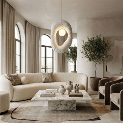 Brilagi - Karājamā lustra uz troses WABI SABI 1xG9/8W/230V balta