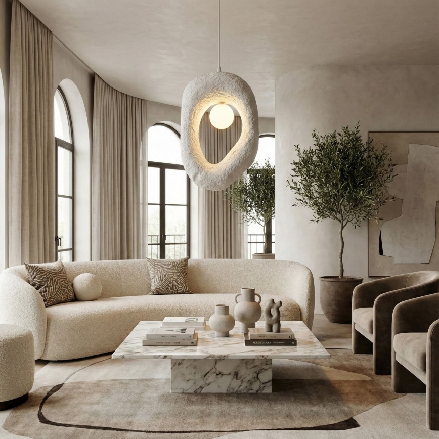 Brilagi - Karājamā lustra uz troses WABI SABI 1xG9/8W/230V balta