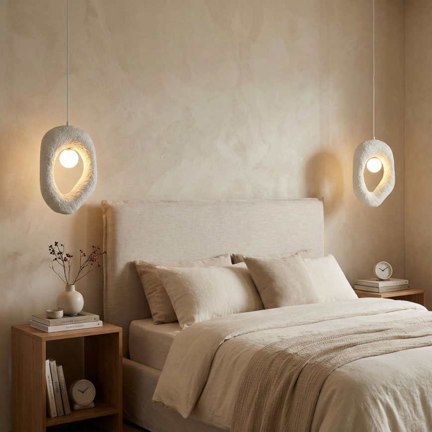 Brilagi - Karājamā lustra uz troses WABI SABI 1xG9/8W/230V balta