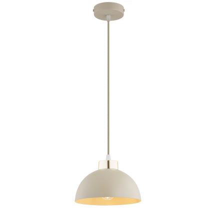 Brilagi - Karājamais gaismeklis ar kabeli MOON 1xE27/60W/230V Ø 18 cm, bēšs/zelts