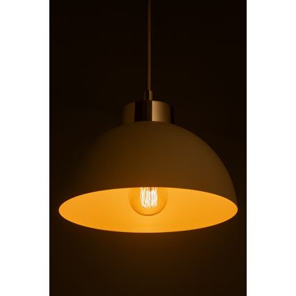 Brilagi - Karājamais gaismeklis ar kabeli MOON 1xE27/60W/230V Ø 18 cm, bēšs/zelts