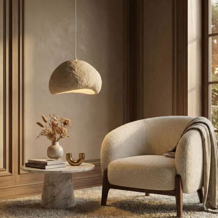 Brilagi - Karājoša griestu lampa ar vadu WABI SABI 1xE27/40W/230V Ø 50 cm bēša