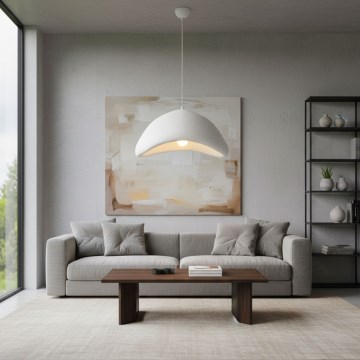 Brilagi - Karājošā lampa ar vadu WABI SABI 1xE27/40W/230V pr. 52 cm balta