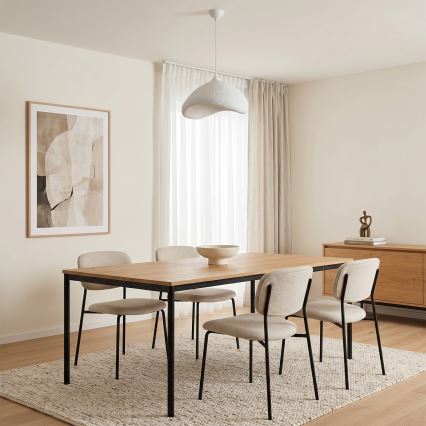 Brilagi - Karājošā lampa ar vadu WABI SABI 1xE27/40W/230V pr. 52 cm balta