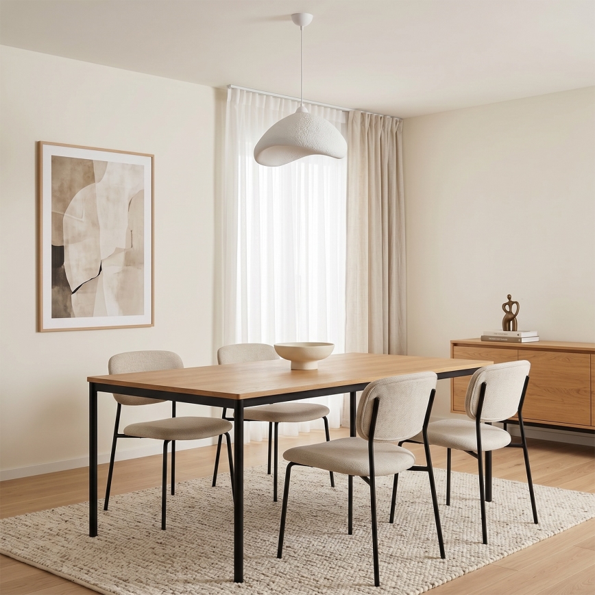 Brilagi - Karājošā lampa ar vadu WABI SABI 1xE27/40W/230V pr. 52 cm balta