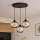 Brilagi - Karājoša lampa uz kabeļa DIOR 3xE27/60W/230V melna/dūmakaini pelēka