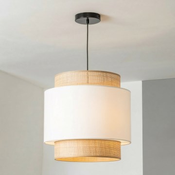Brilagi - karājoša LED lampa uz troses CERIA 1xE27/40W/230V Ø 40 cm melna/bēša/balta
