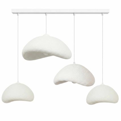 Brilagi - Karājoša lustra ar trosi WABI SABI 4xE27/40W/230V balta