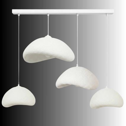 Brilagi - Karājoša lustra ar trosi WABI SABI 4xE27/40W/230V balta