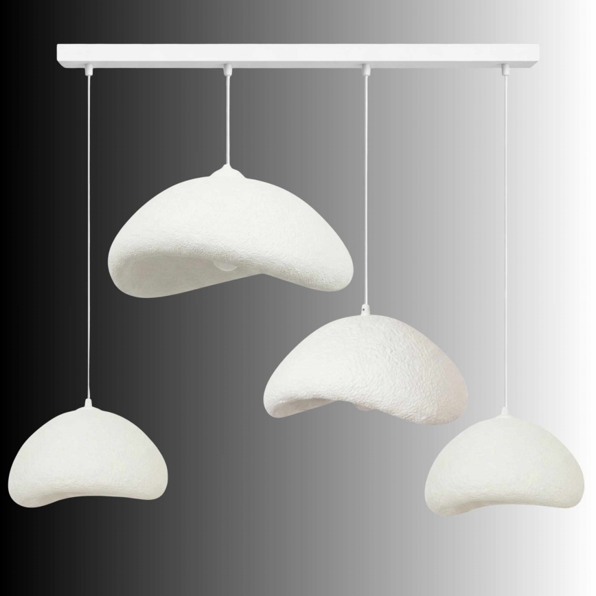 Brilagi - Karājoša lustra ar trosi WABI SABI 4xE27/40W/230V balta