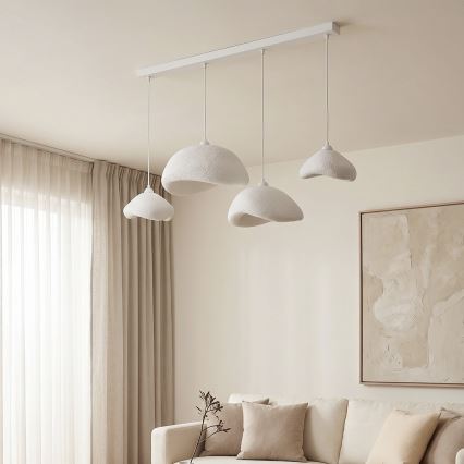 Brilagi - Karājoša lustra ar trosi WABI SABI 4xE27/40W/230V balta